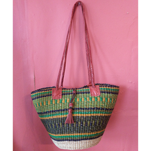 Load image into Gallery viewer, Handwoven Shoulder Bag Green