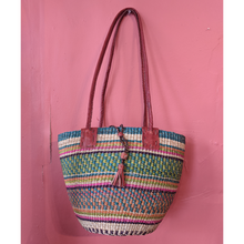 Load image into Gallery viewer, Handwoven Shoulder Bag Multicolor Patter