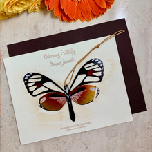 Load image into Gallery viewer, Glass Wing Butterfly Ornament