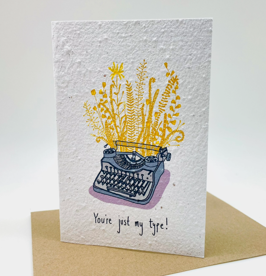 Growing Paper Card Just My Type