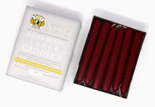 Load image into Gallery viewer, 6" Taper Candle Burgundy Red
