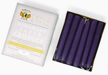 Load image into Gallery viewer, 6" Taper Candle Plum Purple