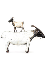 Load image into Gallery viewer, Recycled Metal African Farm Goats: ZIMA4B Large Goat