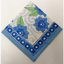 Load image into Gallery viewer, Block Print Napkin Klim Lotus Blue