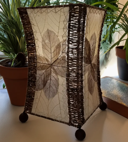 Hourglass Table Lamp Natural