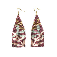 Load image into Gallery viewer, Handmade Botanica Fringe Earrings: Honey Dew