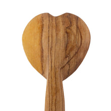 Load image into Gallery viewer, Olive Wood Heart Scoop Spoon, 6-7 inch
