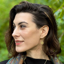 Load image into Gallery viewer, Tree of Life Earrings - Brass, Indonesia