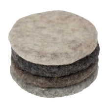 Load image into Gallery viewer, Handmade Felt Macaroon Coasters, Set of 4: Cobblestone