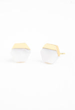 Load image into Gallery viewer, Honeycomb Mother of Pearl Studs