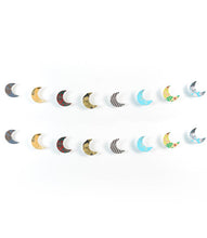 Load image into Gallery viewer, Moon Recycled Paper Garland - Eco Friendly Tree-Free Decor