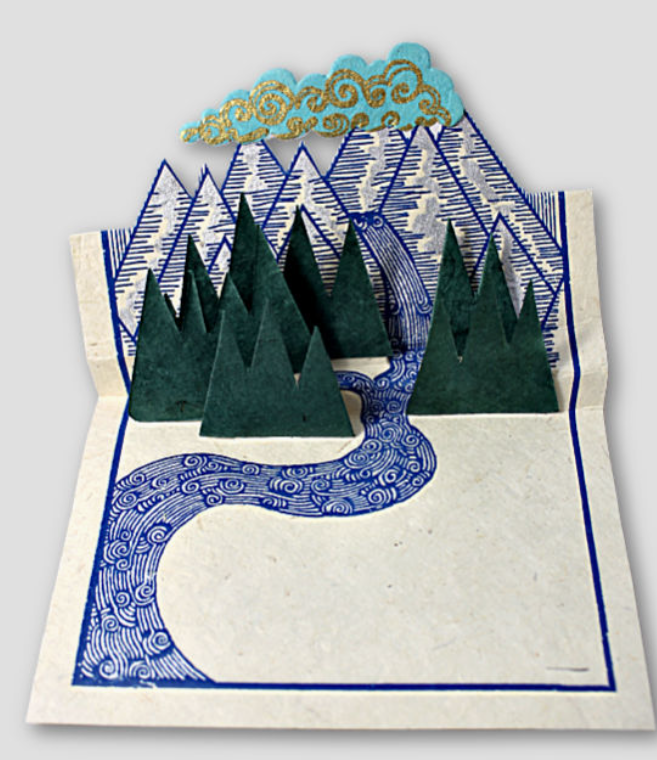 Pop-Up Mountain Card "B"