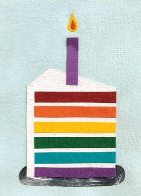 Rainbow Cake Card