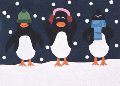 Holiday Penguins Card