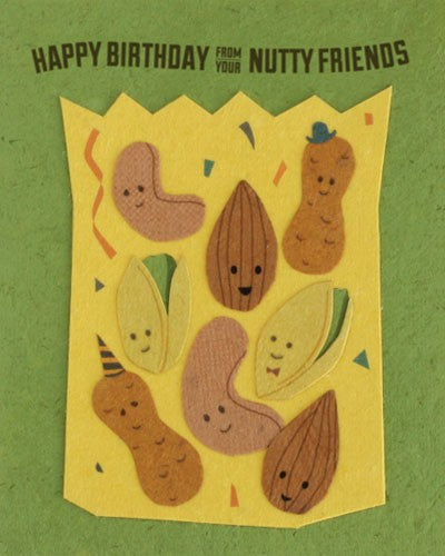 Nutty Friends Birthday Card