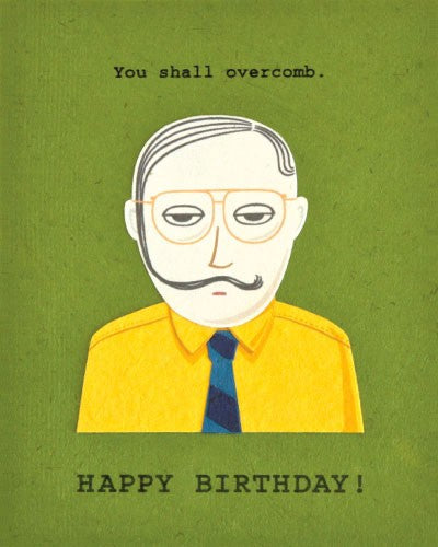 Overcomb Birthday Card