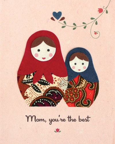 Batik Dolls Card