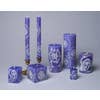 Load image into Gallery viewer, Henna White On Blue 9&quot; Taper
