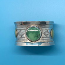 Load image into Gallery viewer, Tuareg Turquoise Cuff
