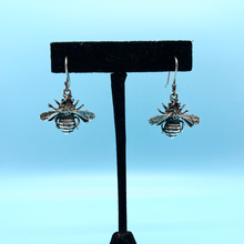 Load image into Gallery viewer, Sterling Silver Honey Bee Earrings
