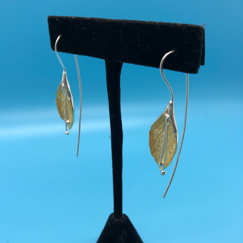 Two-Toned Calla Lily Earrings