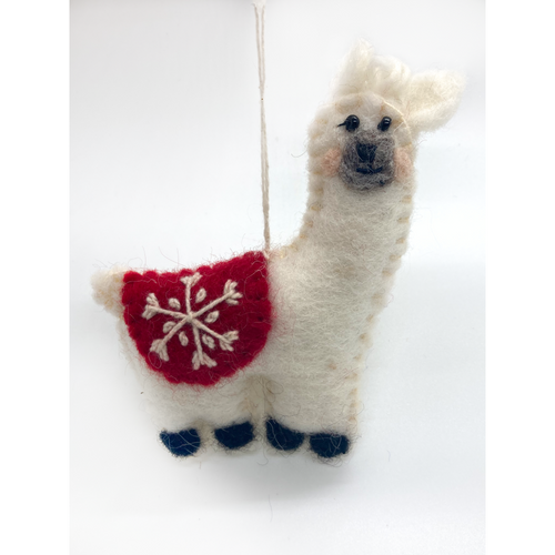 Snowflake Llama Ornament