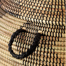 Load image into Gallery viewer, Black and Gold Zigzag Hamper
