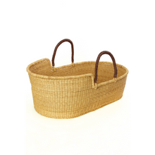 Load image into Gallery viewer, Ghanaian Natural Moses Basket
