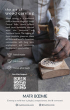 Load image into Gallery viewer, Indukala Moon Phase Tealight Candle Holder-Carved Bone Wood
