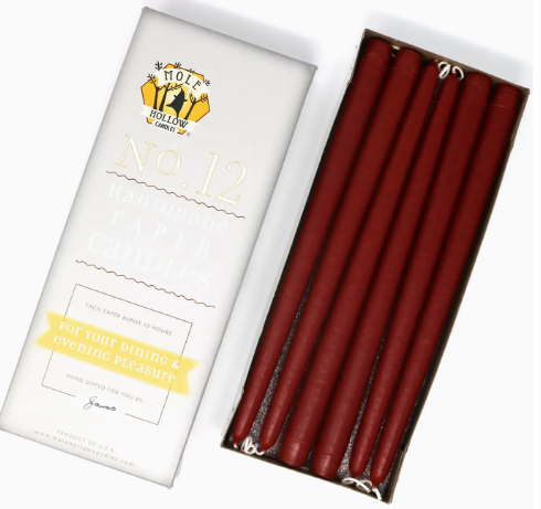 12" Taper Candle Paprika
