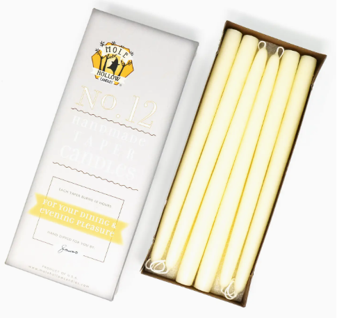 12" Taper Candle Parchment