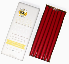 Load image into Gallery viewer, 12" Taper Candle Sweetheart Red
