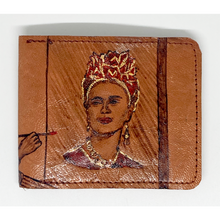 Load image into Gallery viewer, Frida Painted Leather Wallet
