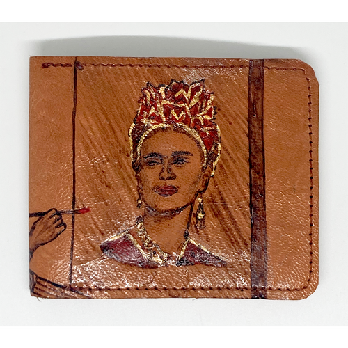Frida Painted Leather Wallet