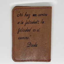 Load image into Gallery viewer, Hamsa Painted Leather Wallet
