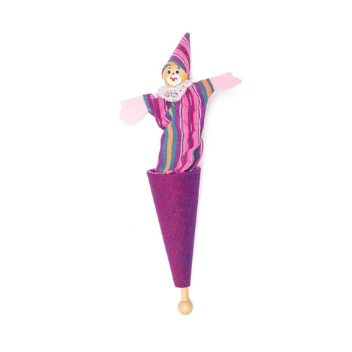 Purple Pop Up Clown Toy