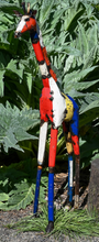 Load image into Gallery viewer, Colorful Giraffe Recycled Oil Drum

