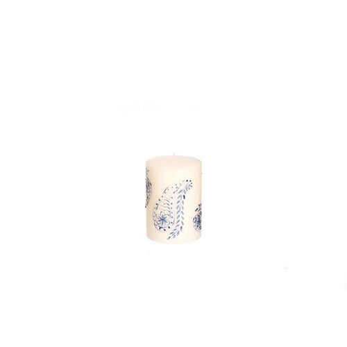 Henna Blue On White Cube