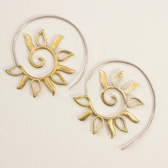 Spiral Sun Earrings