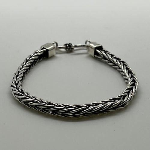 Woven Silver Bracelet