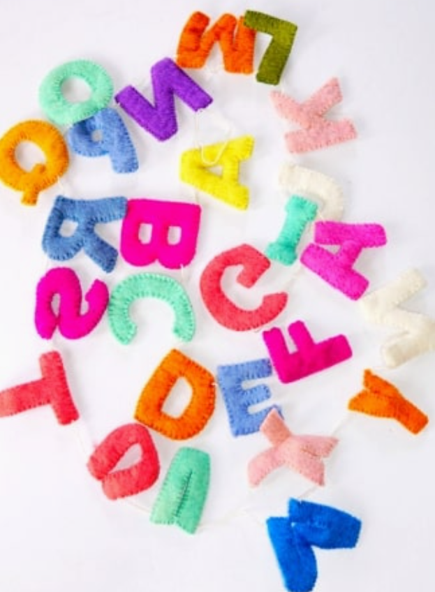 Felt ABC Garland