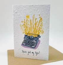 Load image into Gallery viewer, Growing Paper Card Just My Type
