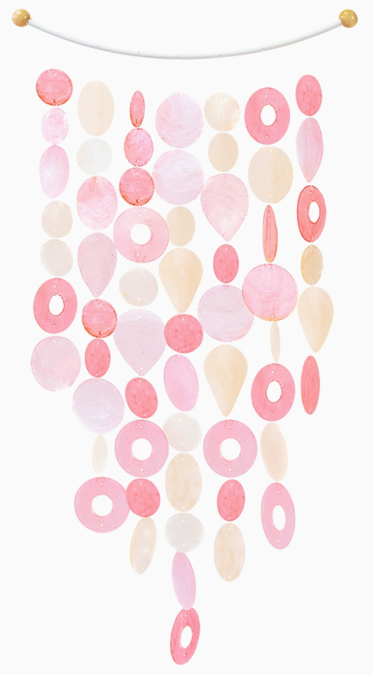 Arch Capiz Chime Pretty in Pink