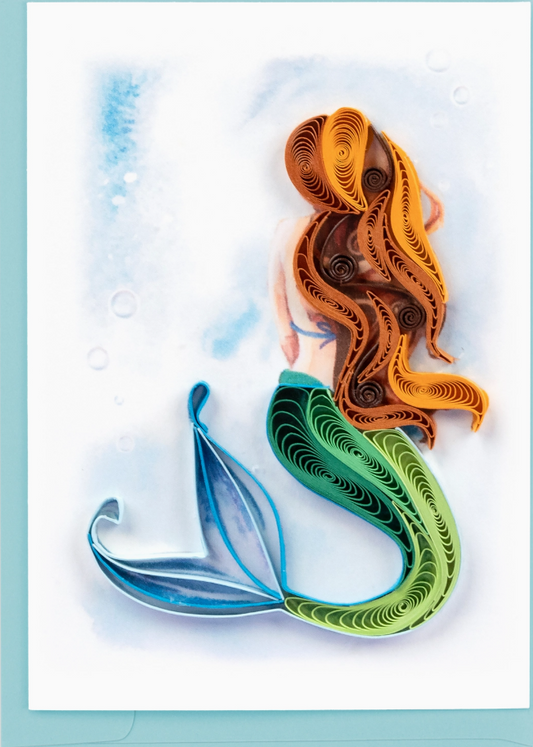 Quilling Card Mini - Mermaid