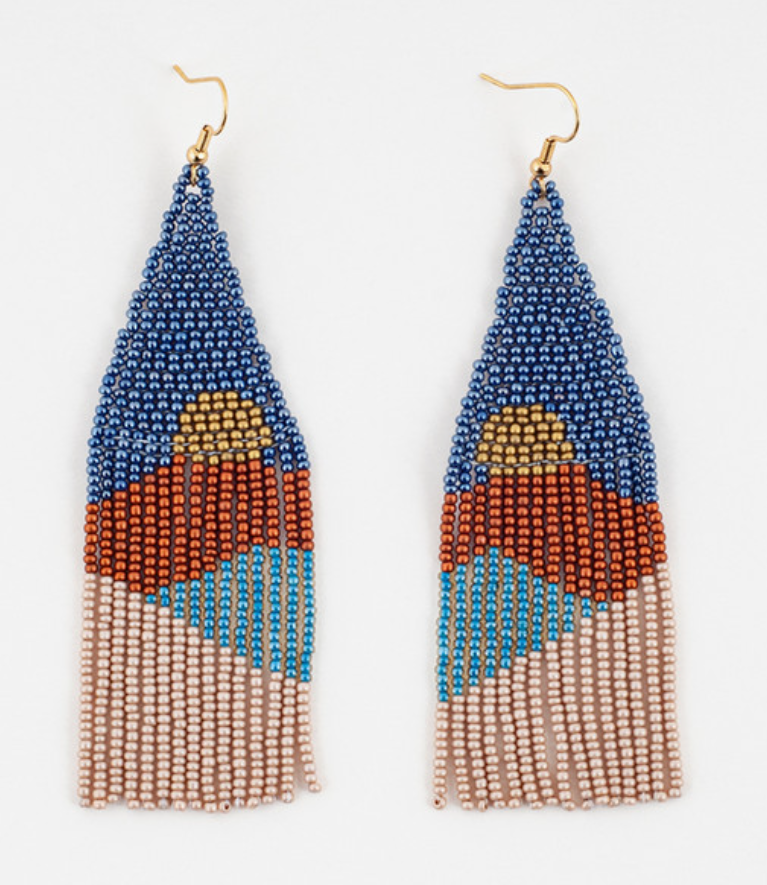 Vista Beaded Fringe Earring