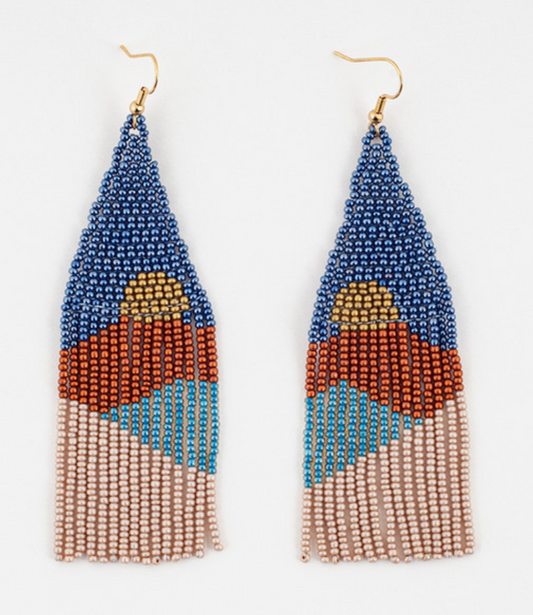 Vista Beaded Fringe Earring