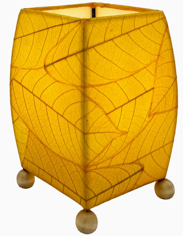 Mini Square Table Lamp Yellow