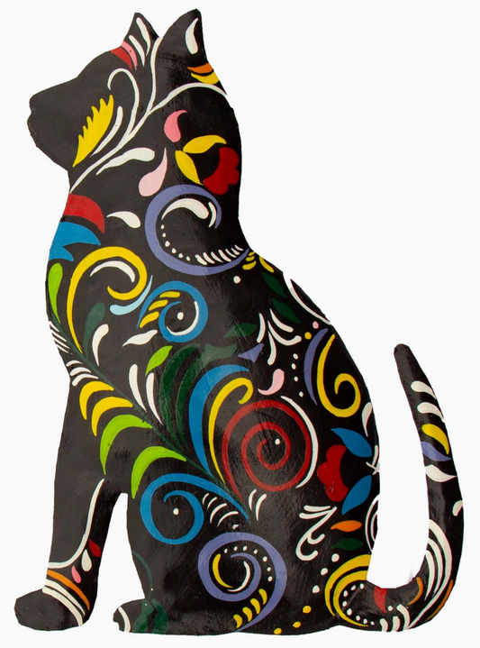 Thoughtful Kitty Haitian Drum Art