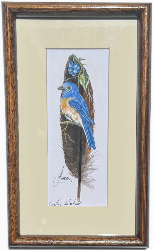 Bluebird Feather Art