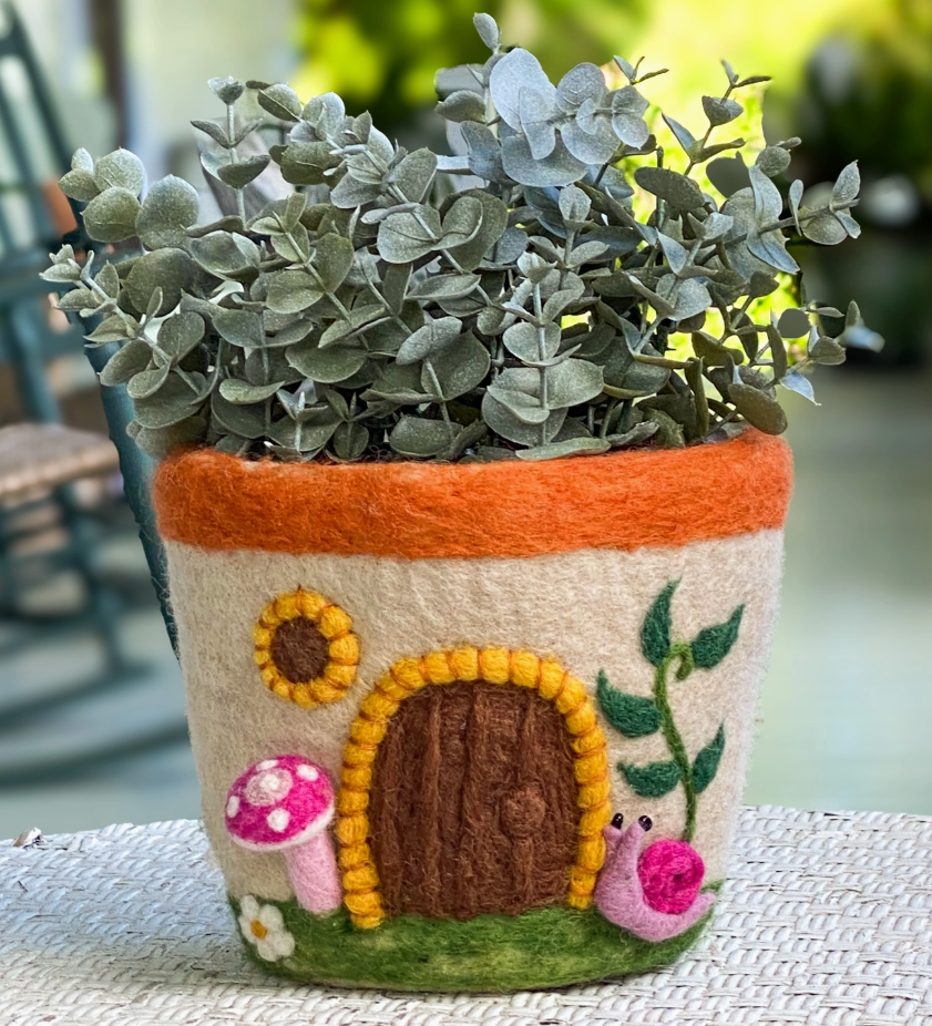 Felt Pot Fungi House
